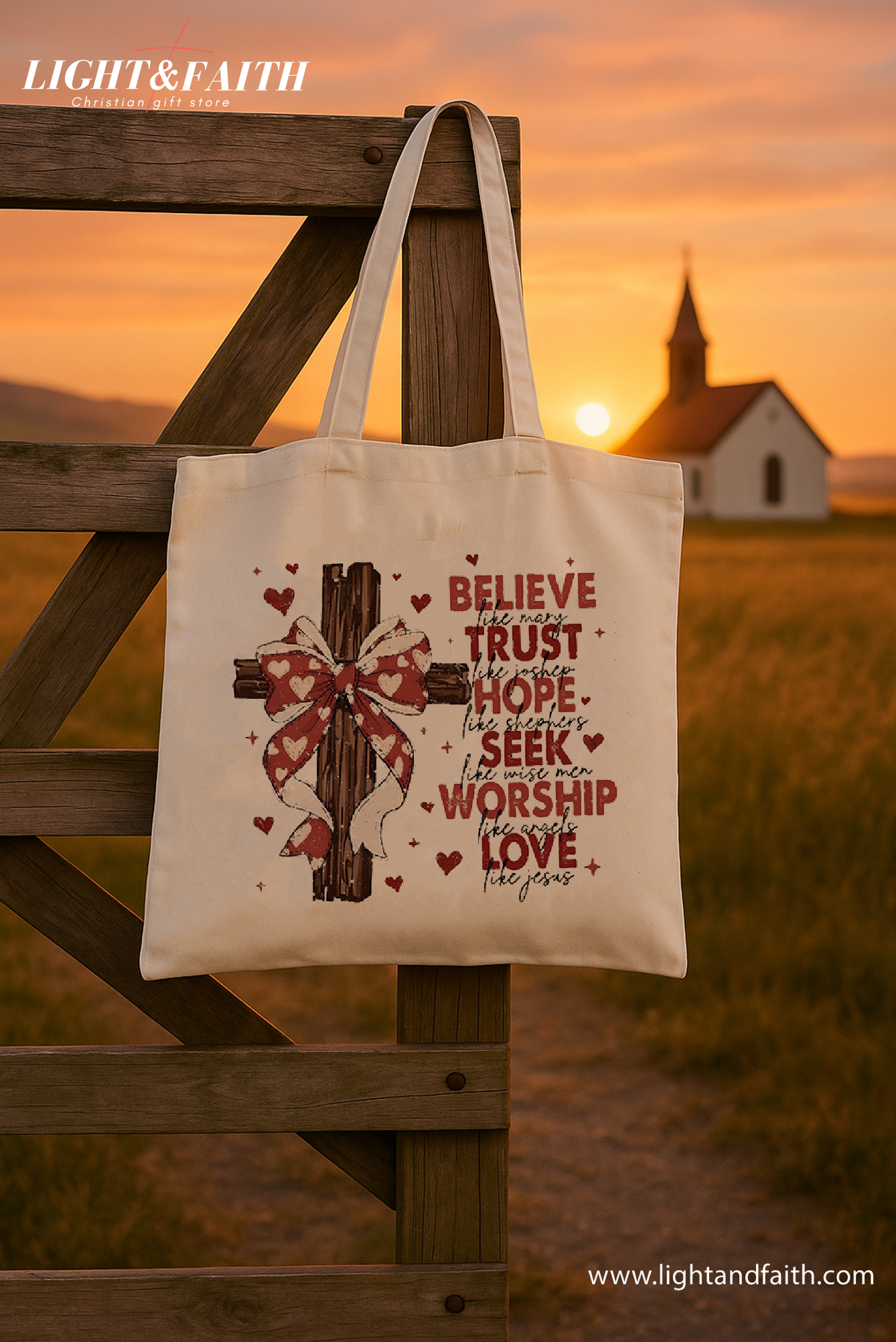 Coquette Christian Tote Bag – Bible Verse Canvas Tote – Aesthetic Jesus Tote – Floral Scripture Bag – Faith-Based Gift for Her – Reusable Church Tote TBLAF21